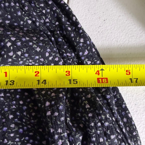 Y2K Floral Romper Black Micro Floral Grunge Slip Romper Cinched Bust Tie
Medium - Picture 8 of 9